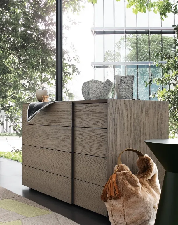 Twist Chest of Drawers in Oak by Giellesse
