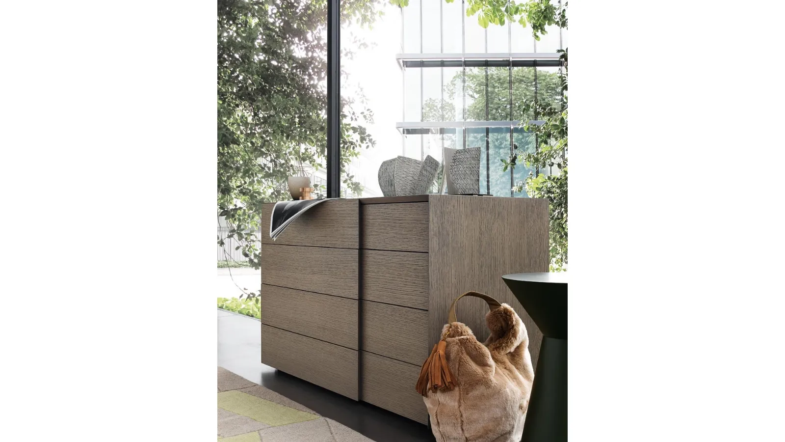 Twist Chest of Drawers in Oak by Giellesse