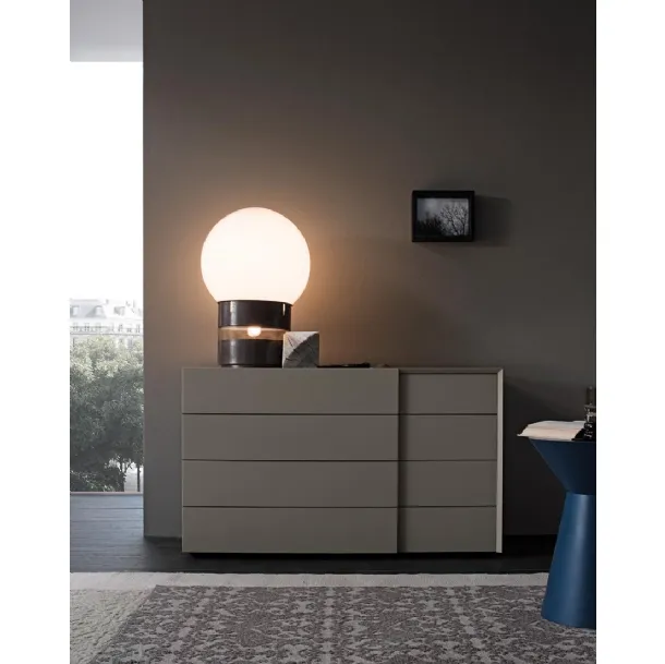 Twist Chest of Drawers in Lacquered Wood by Giellesse