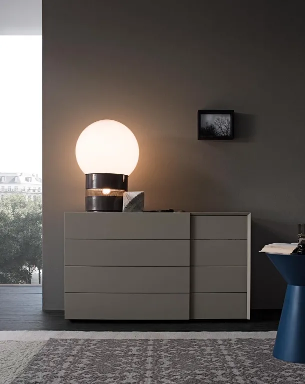 Twist Chest of Drawers in Lacquered Wood by Giellesse