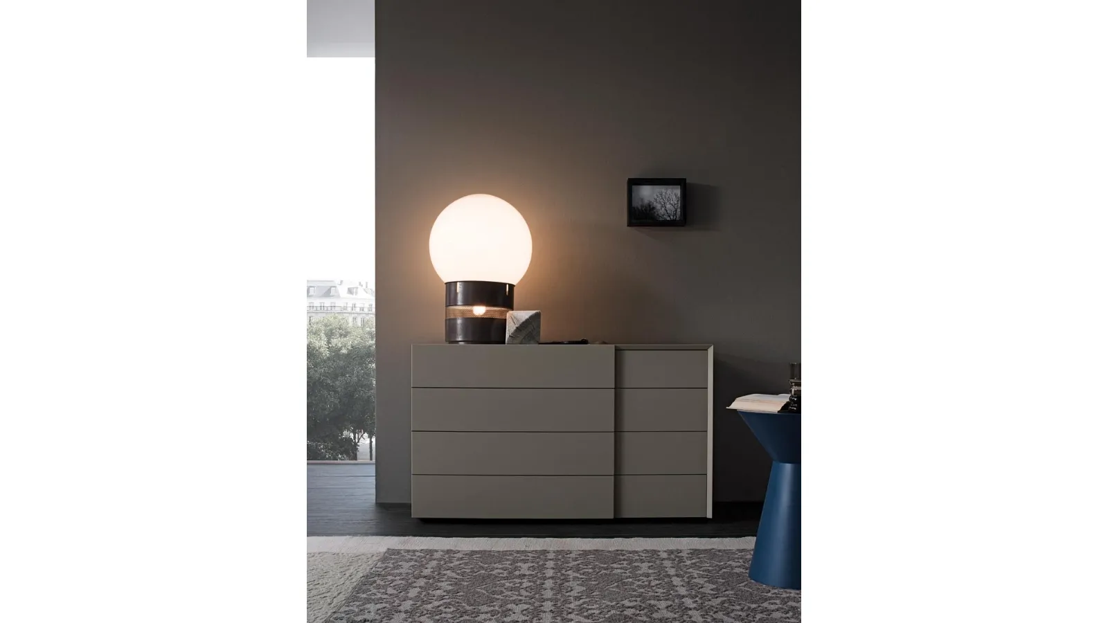 Twist Chest of Drawers in Lacquered Wood by Giellesse