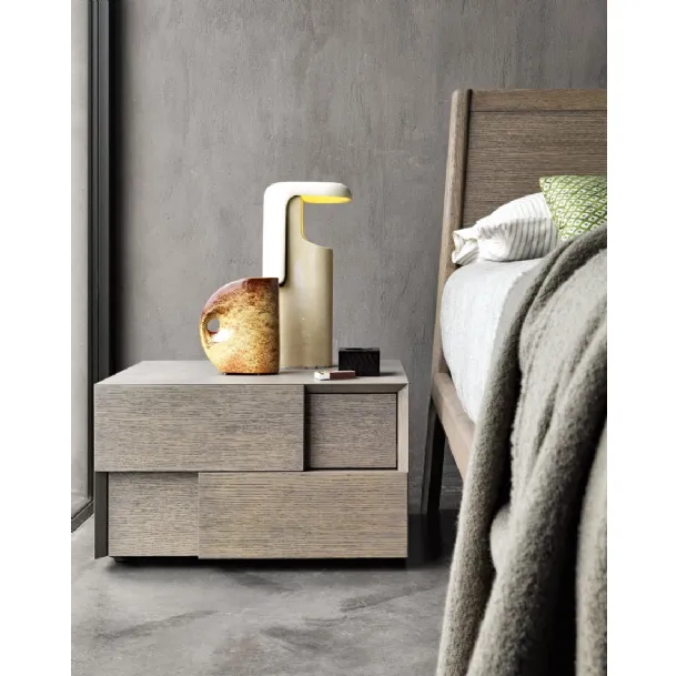 Twist Nightstand in Oak by Giellesse