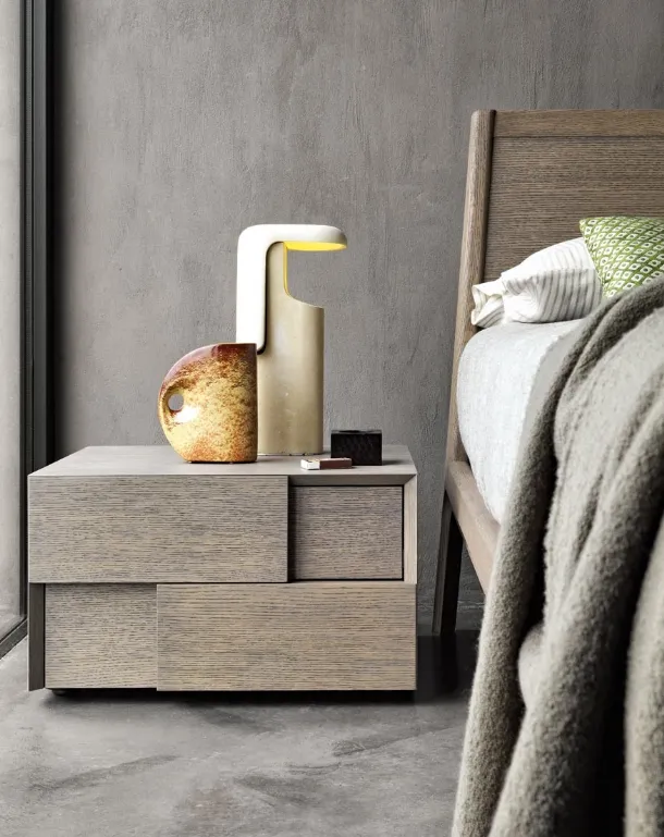 Twist Nightstand in Oak by Giellesse