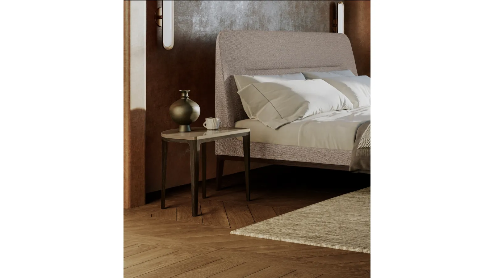 Lacquered nightstand Vic by Lema