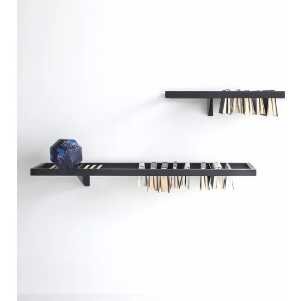 Booken wall-mounted bookshelf by Lema