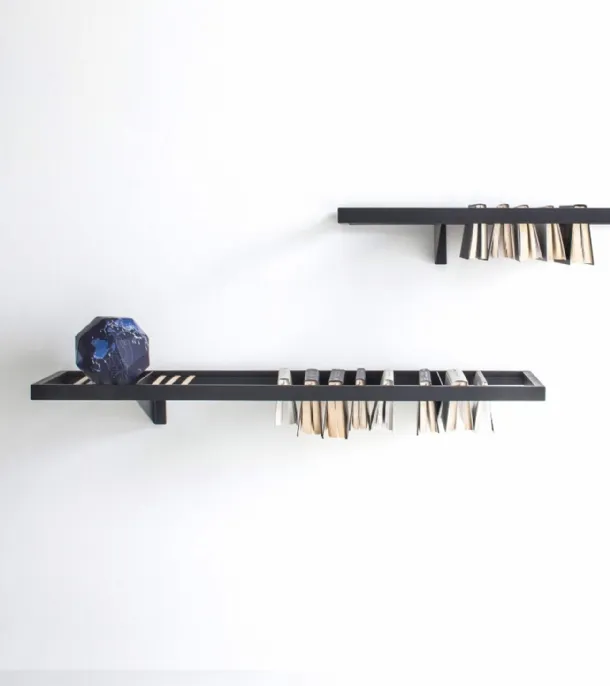 Booken wall-mounted bookshelf by Lema