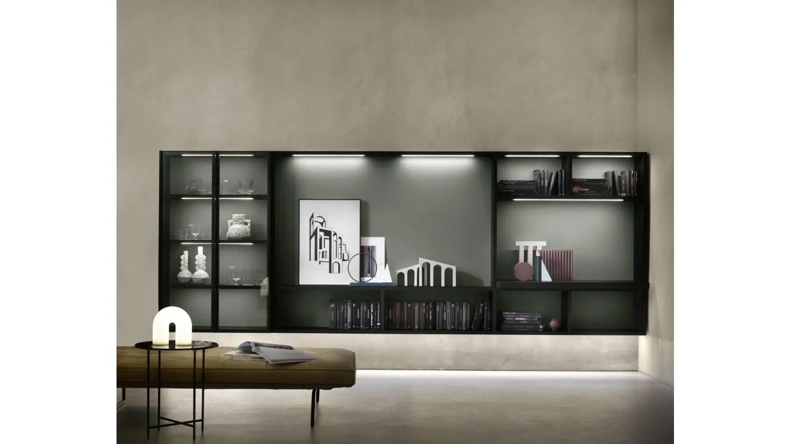 Freespace SM2212 wall-mounted bookshelf by Zalf