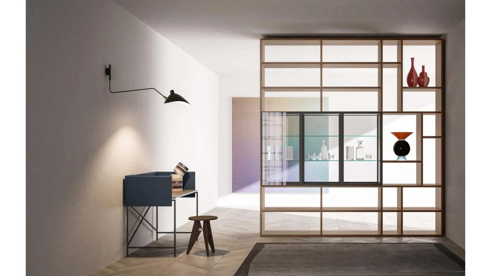 Freespace SM2222 partition bookshelf by Zalf