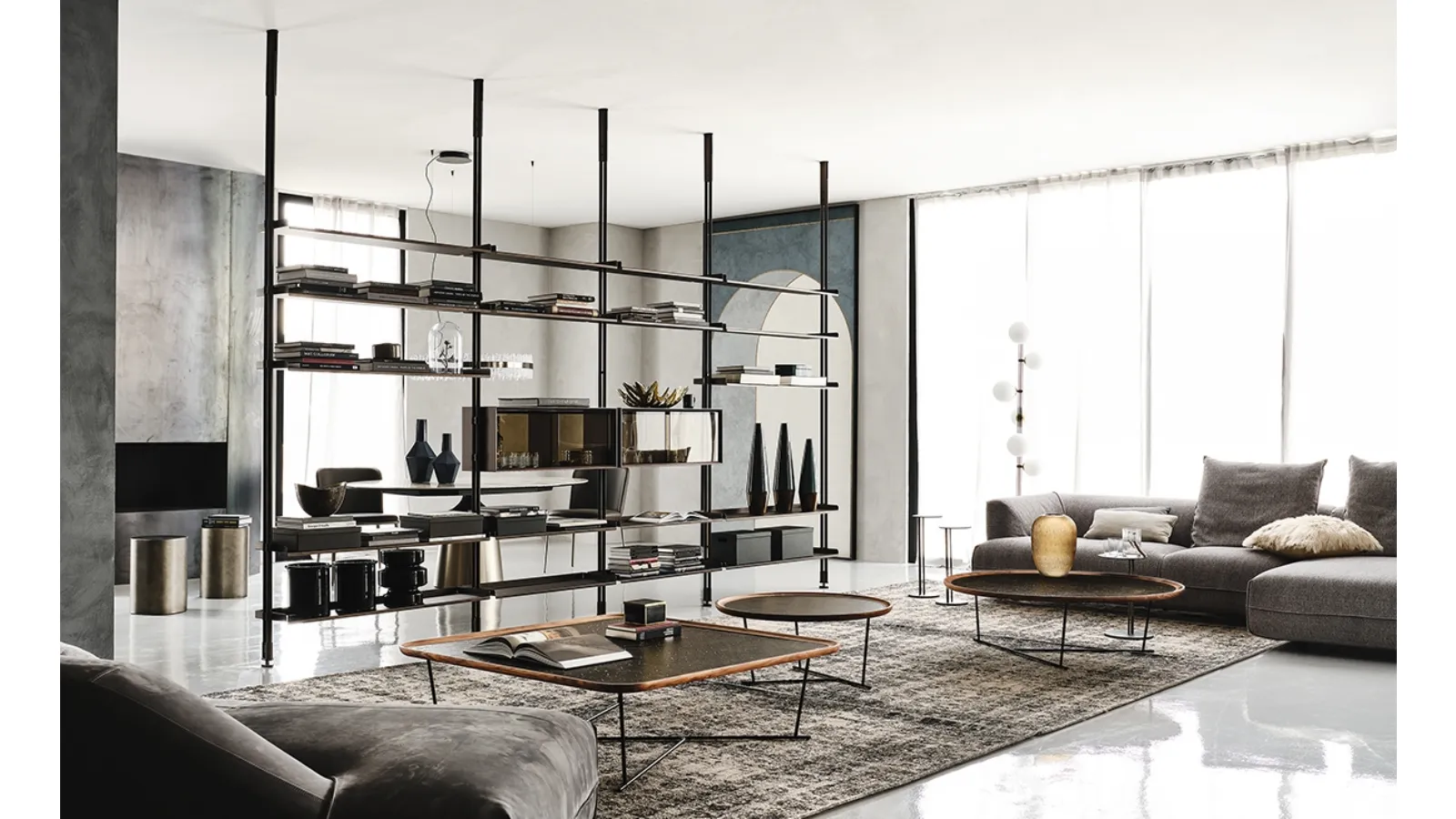 Freeway partition bookcase by Cattelan Italia