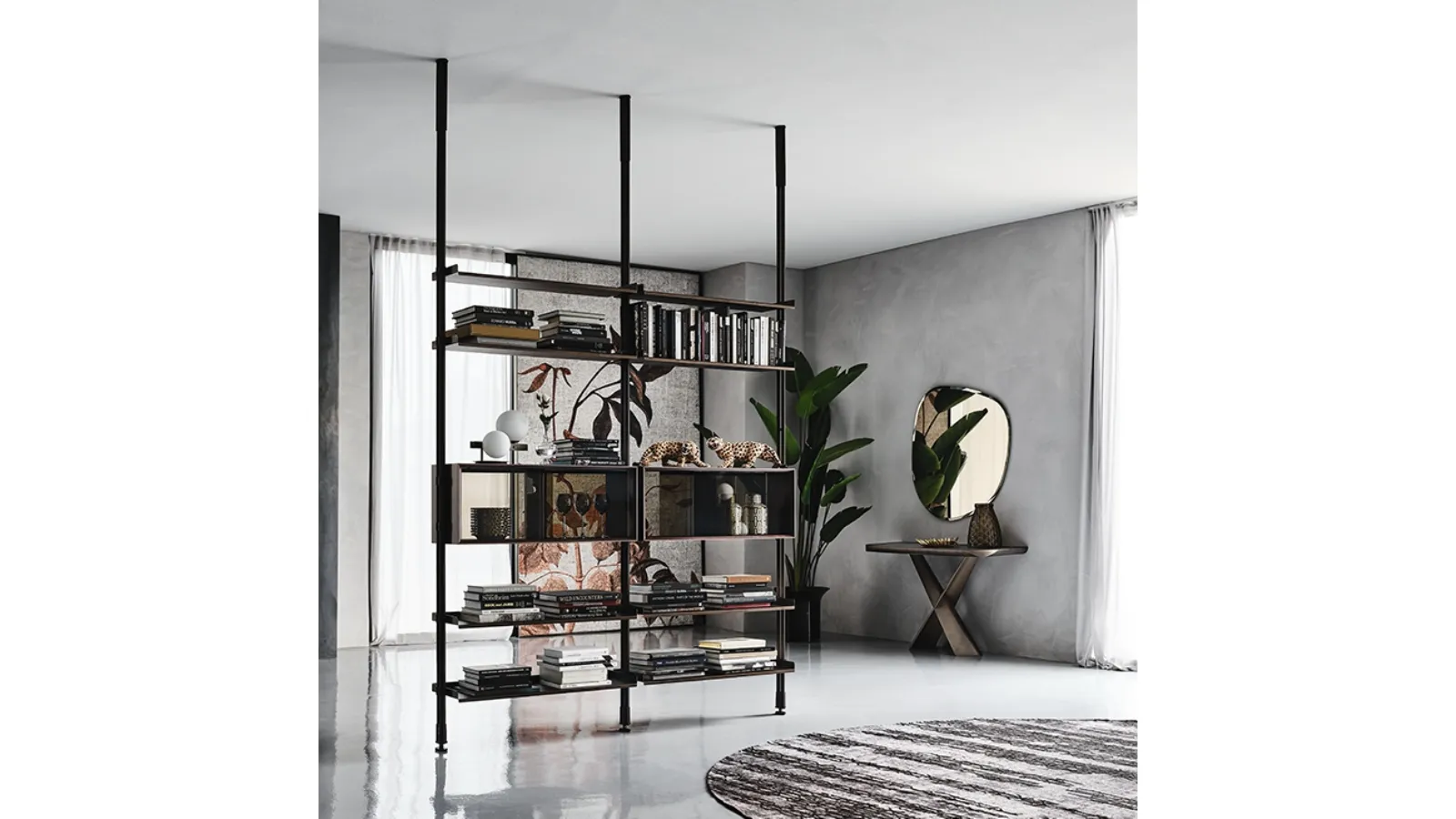 Freeway partition bookcase by Cattelan Italia