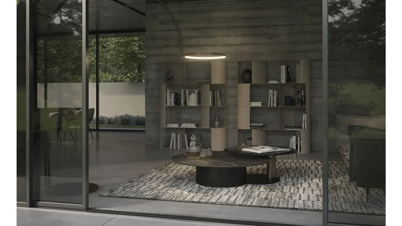 Fulham partition bookcase by Cattelan Italia