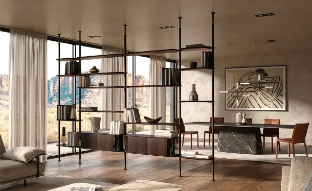 Harbour room divider bookcase by Cattelan Italia