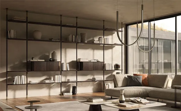 Harbour modular bookcase by Cattelan Italia