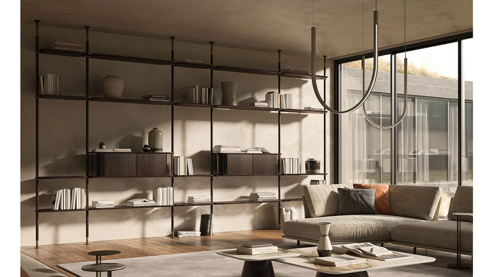 Harbour modular bookcase by Cattelan Italia
