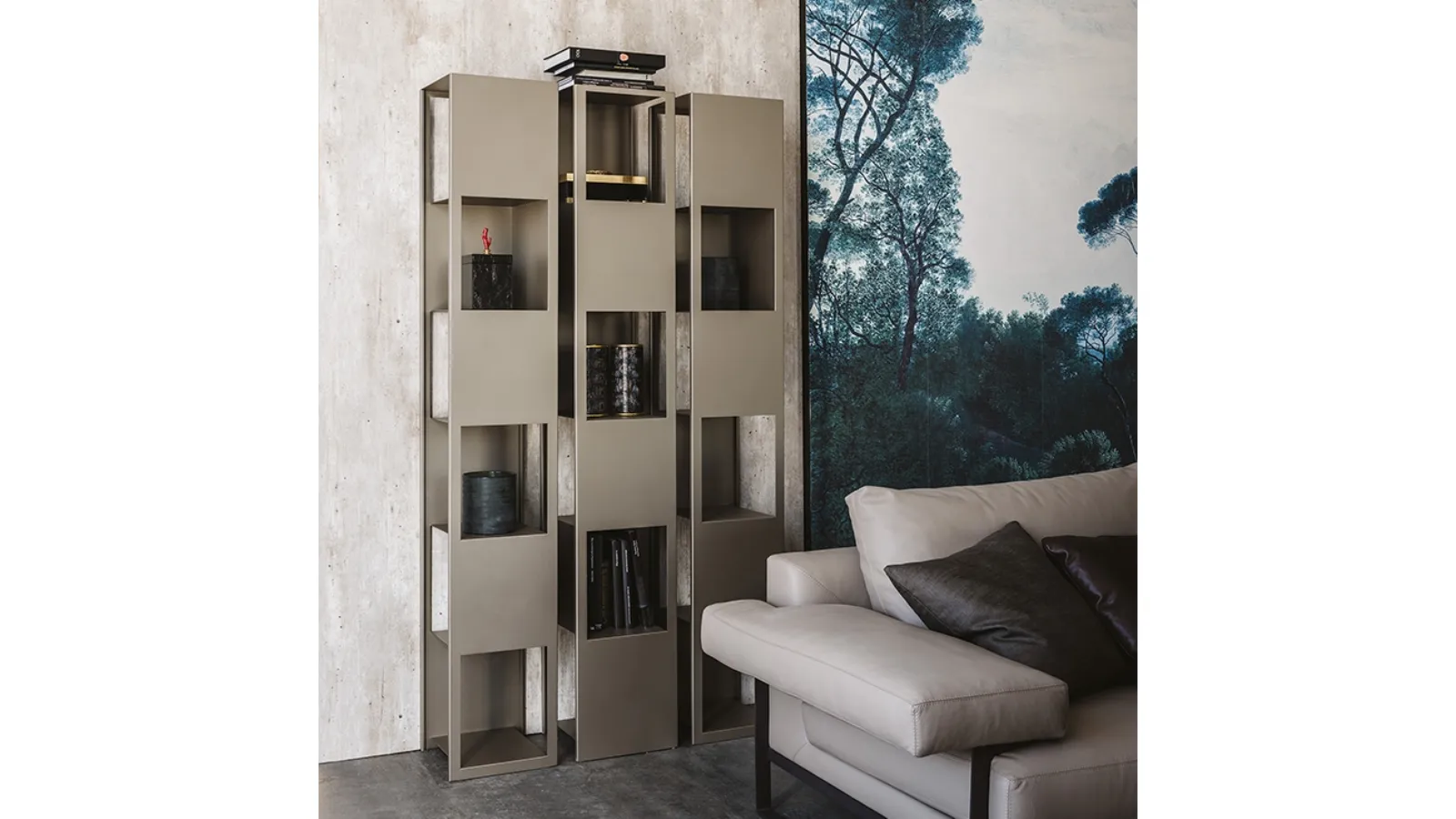 Joker modular bookcase by Cattelan Italia