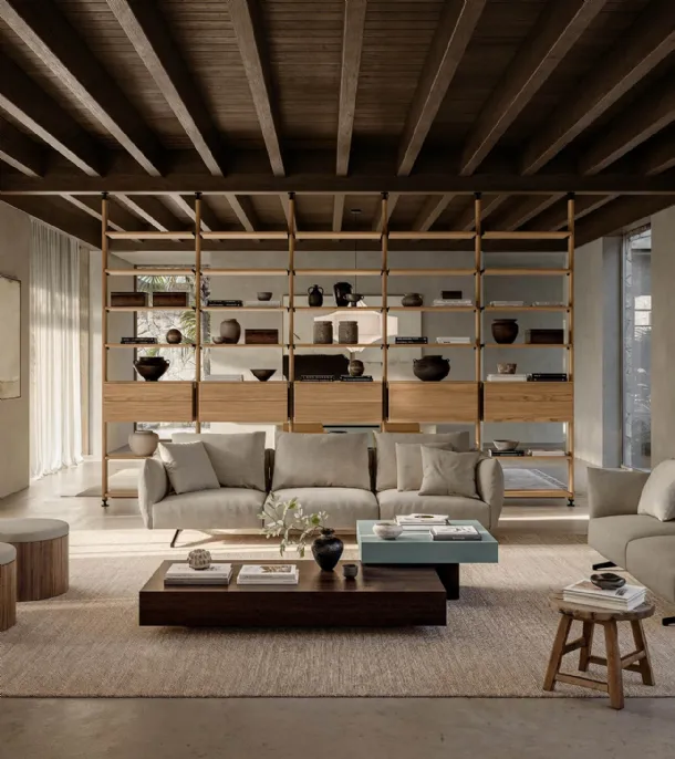 L25 partition bookcase by Lema