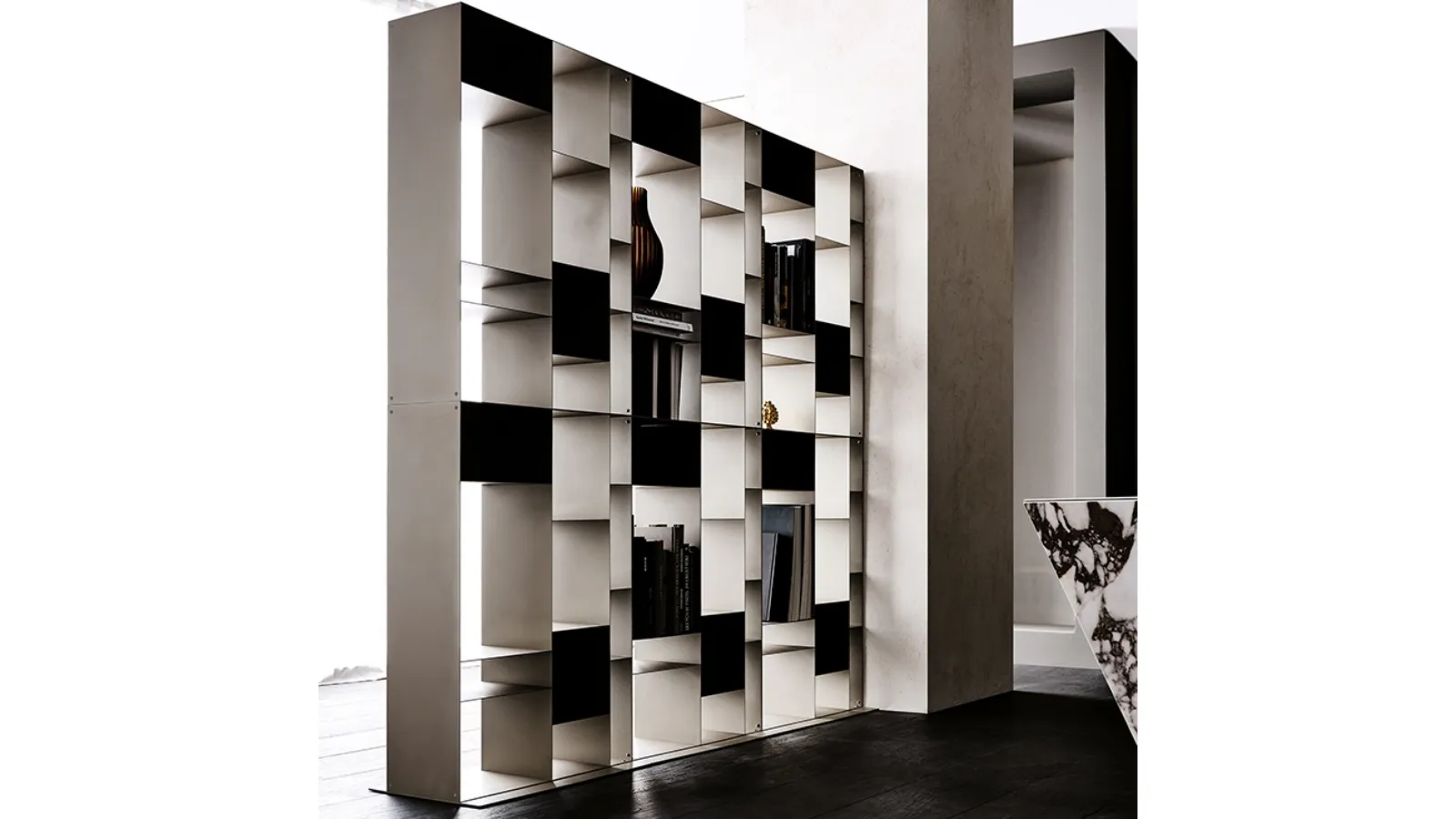 Latitude room divider bookcase by Cattelan Italia