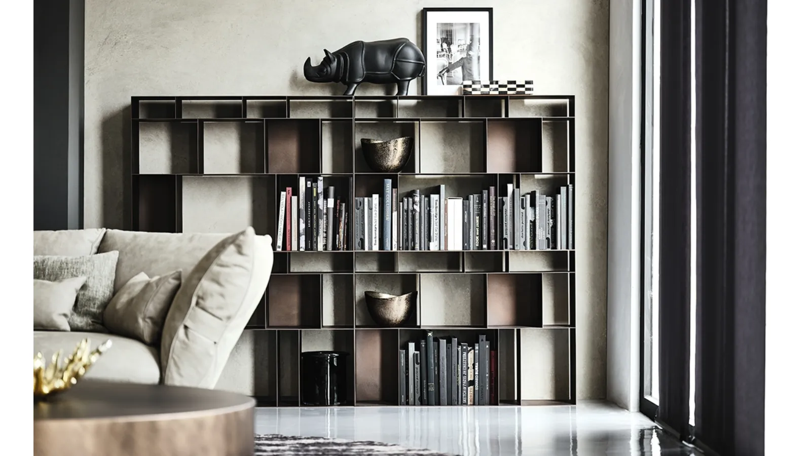 Latitude modular bookcase by Cattelan Italia