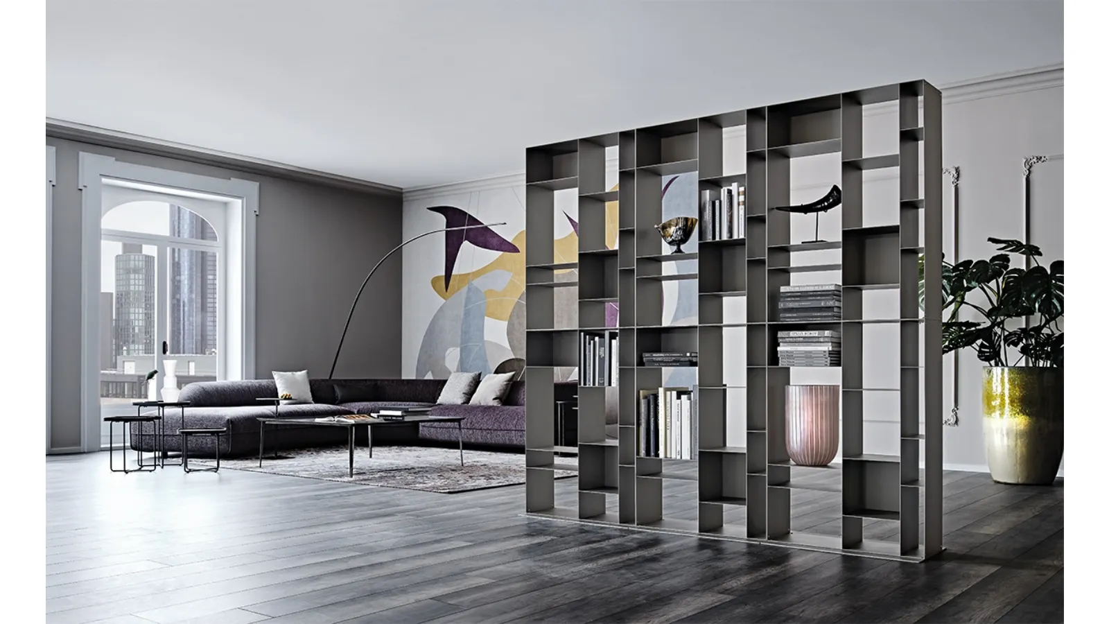 Latitude modular bookcase by Cattelan Italia