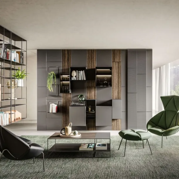 Levia Air suspended bookshelf by Ronda Design