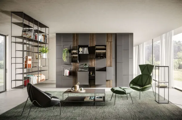 Levia Air suspended bookshelf by Ronda Design