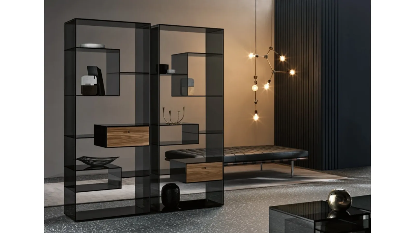 Liber modular bookcase by Tonelli