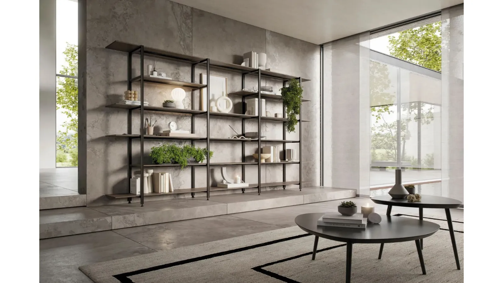 Mida wall-mounted bookshelf by Doal