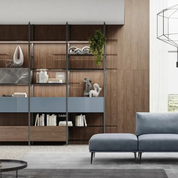 Doal ceiling-mounted Mida bookshelf