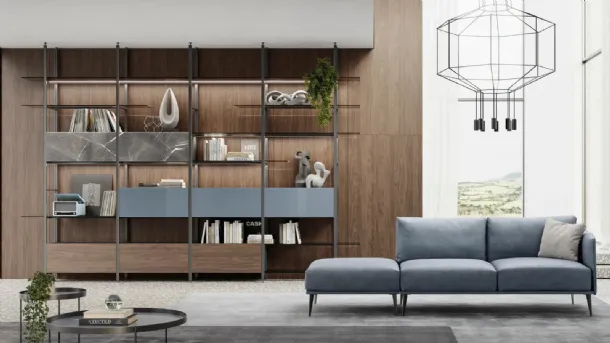 Doal ceiling-mounted Mida bookshelf