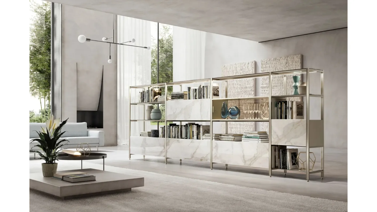 Mida partition bookshelf by Doal