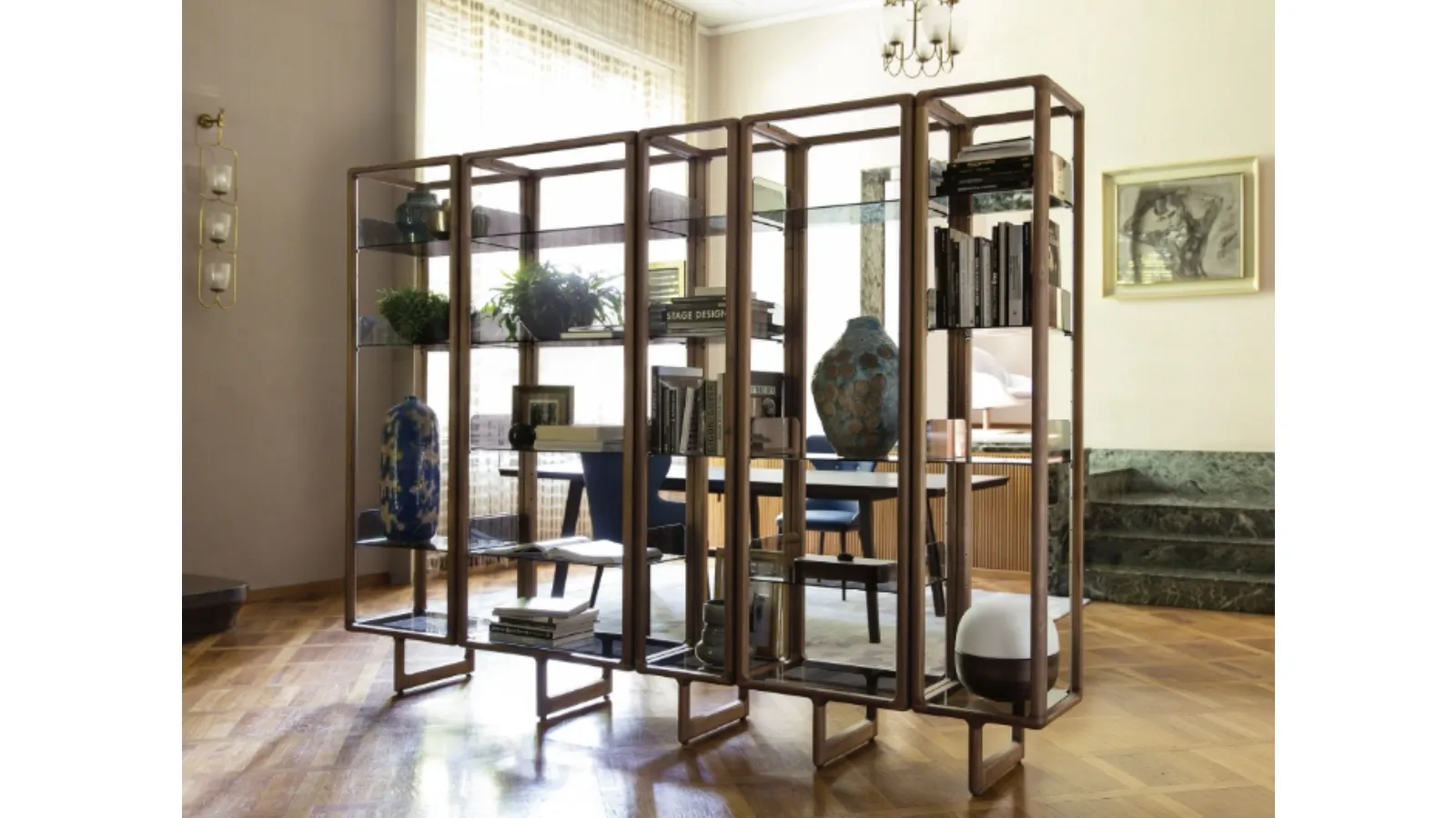Myria room divider bookcase by Porada