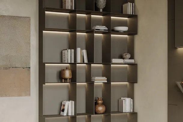 Polis modular metal bookcase by Ronda Design