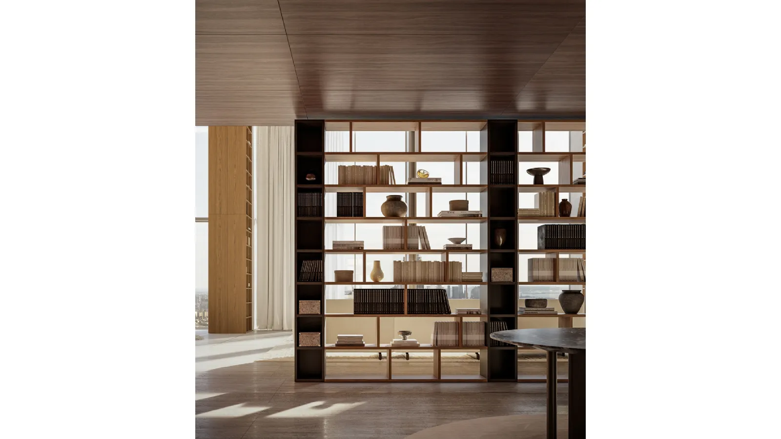 Selecta wooden room divider by Lema