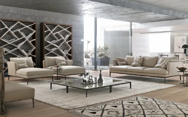 Shanghai design bookshelf in oak and concrete by Alivar