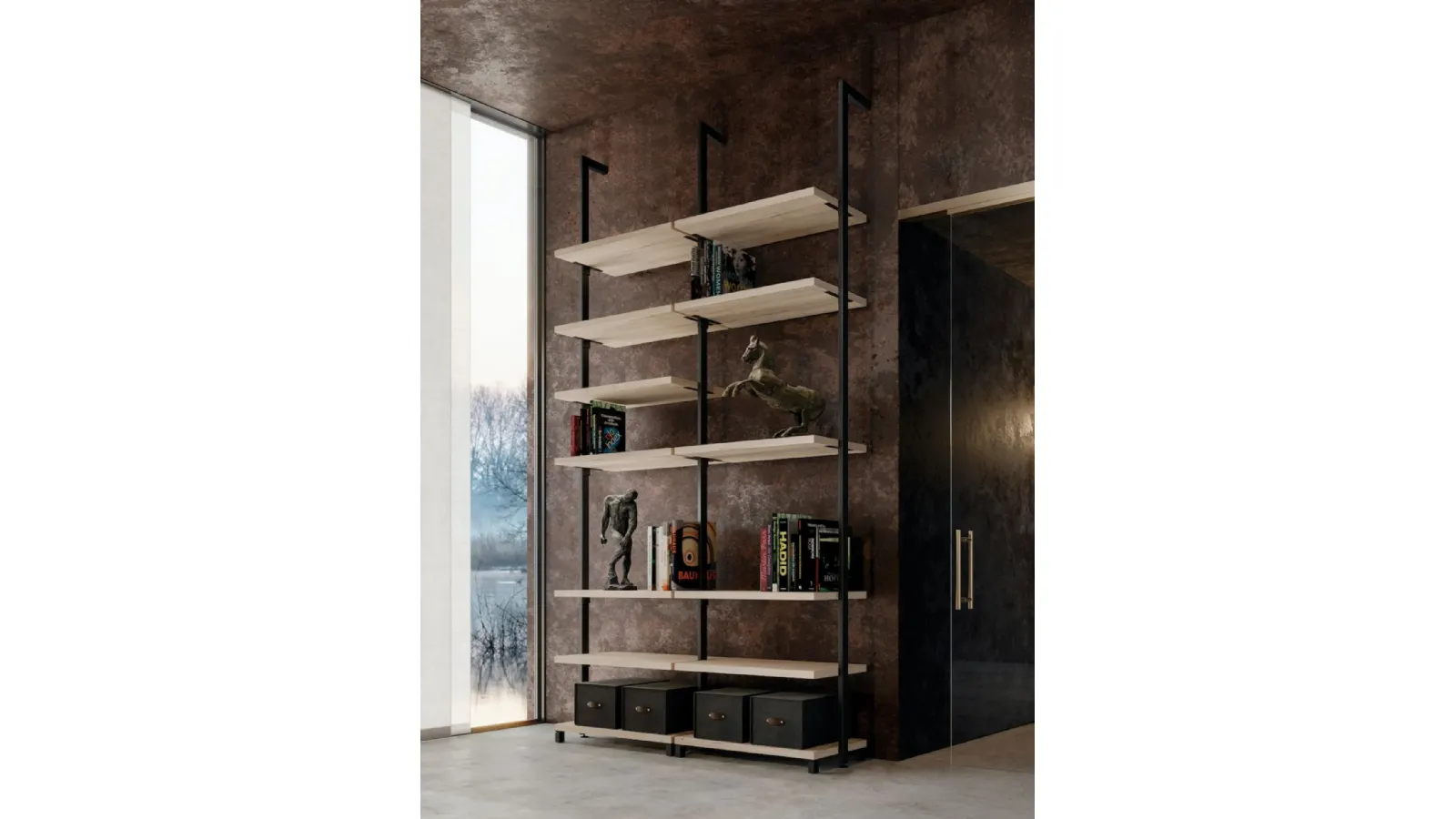 Simply wall-mounted bookshelf by Doal