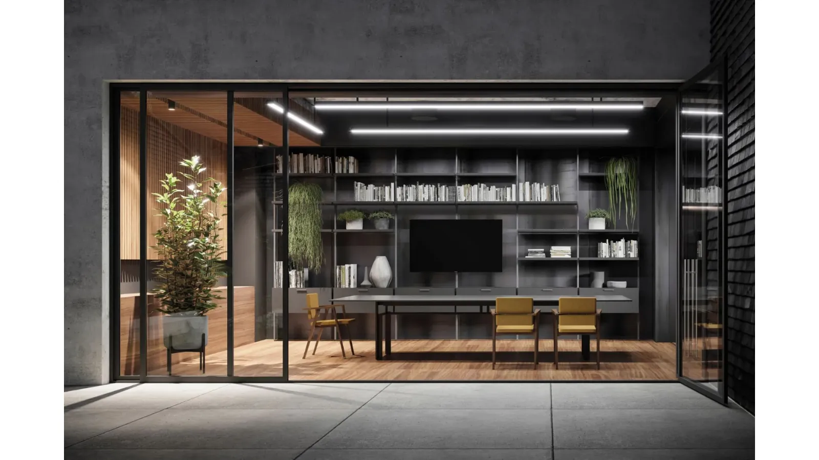 Simply ceiling bookshelf by Doal