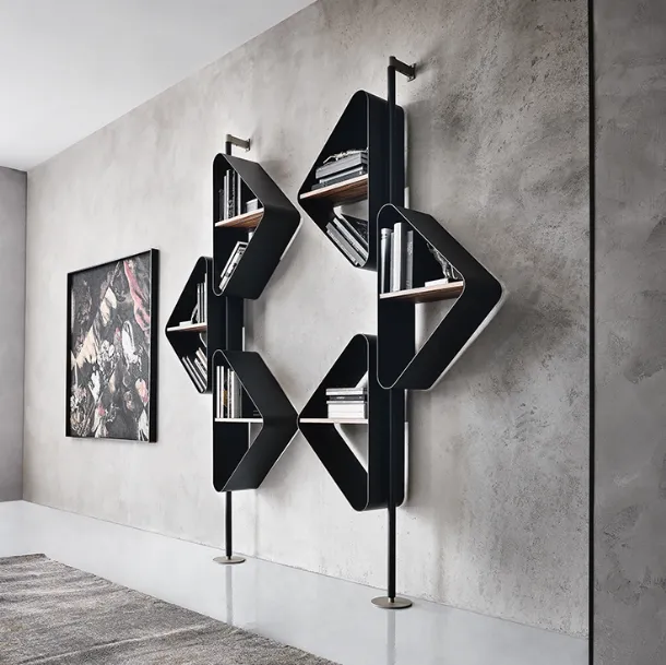 Spinnaker wall-mounted bookshelf by Cattelan Italia