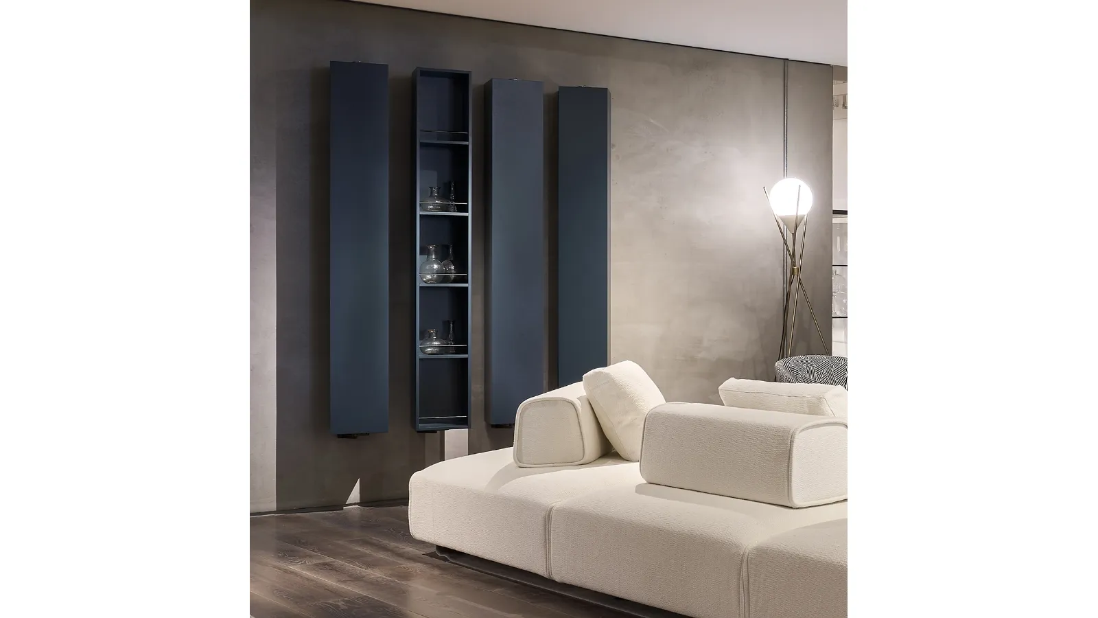 Totò wall-mounted bookshelf by Lema