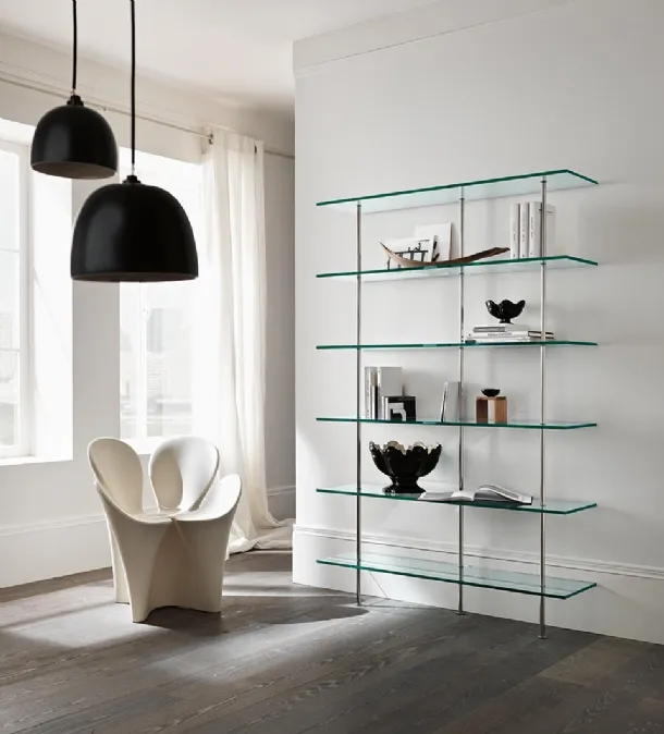 Glass Bookcase Tonelli Transparency