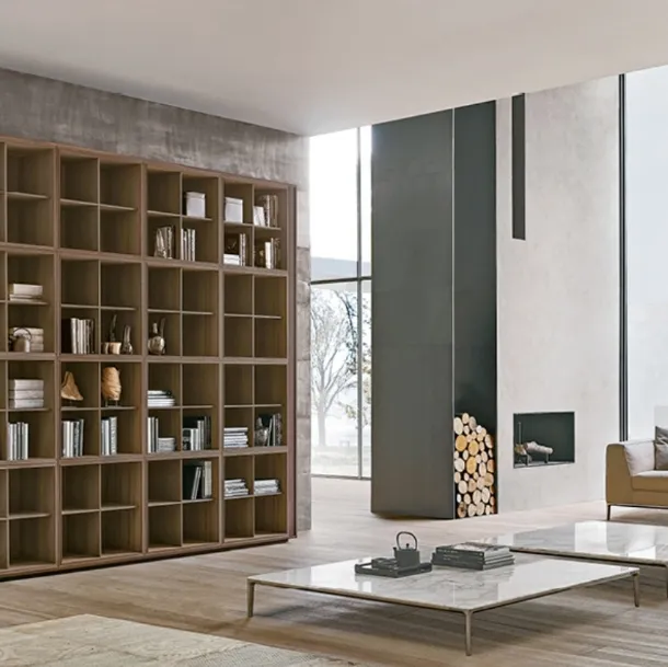 Modular bookshelf in Alivar's Tratto Oak