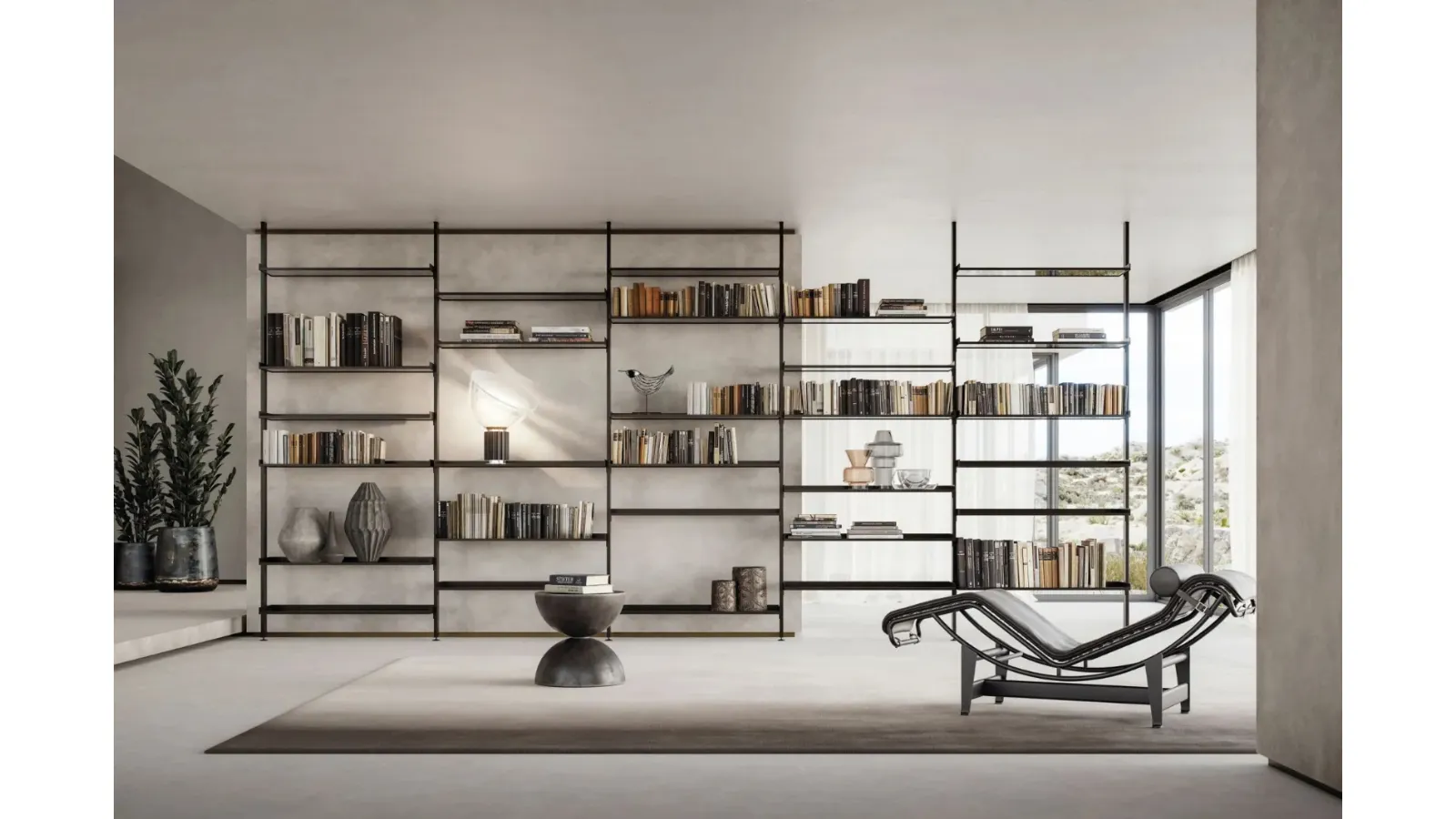 Ceiling Venere bookshelf by Doal