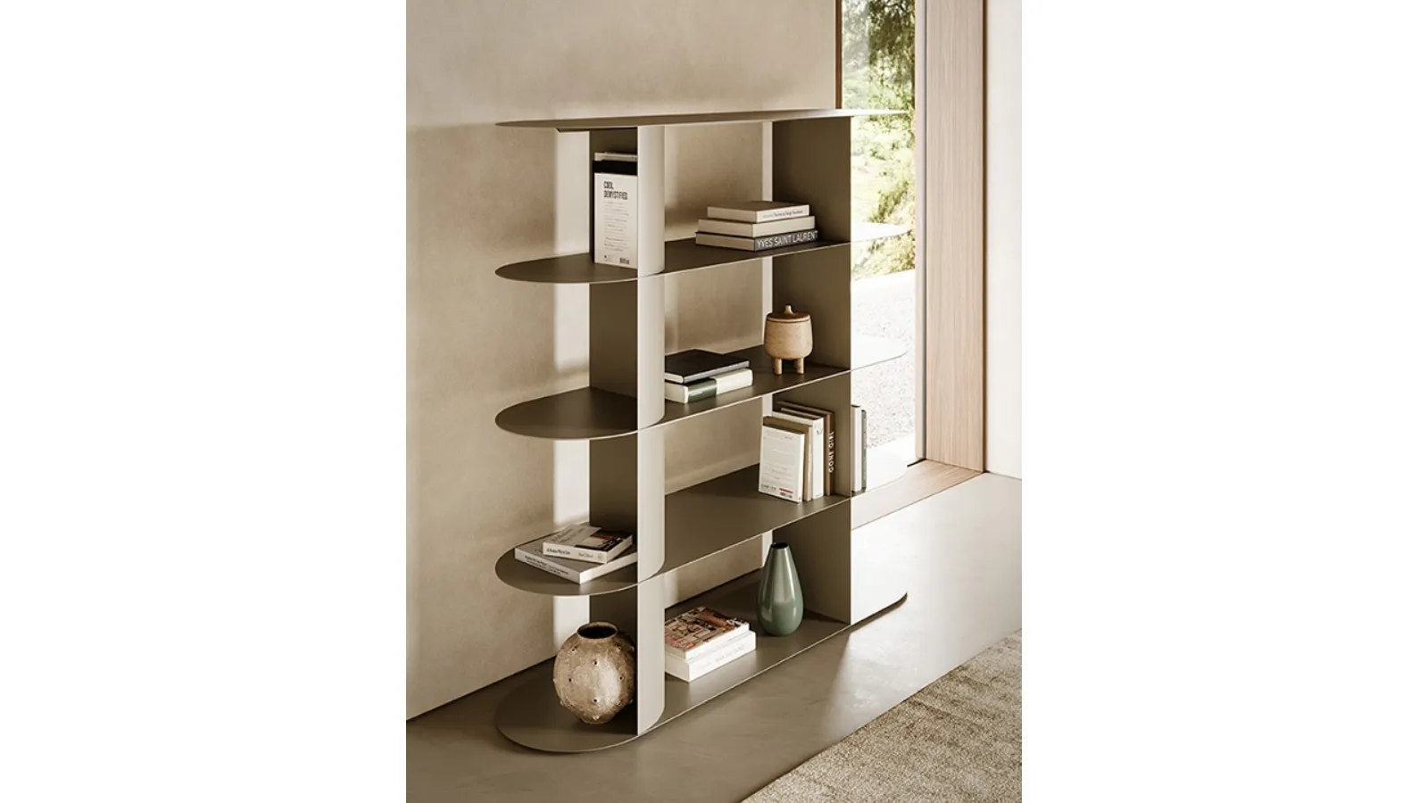 Zephir partition bookcase by Ronda Design