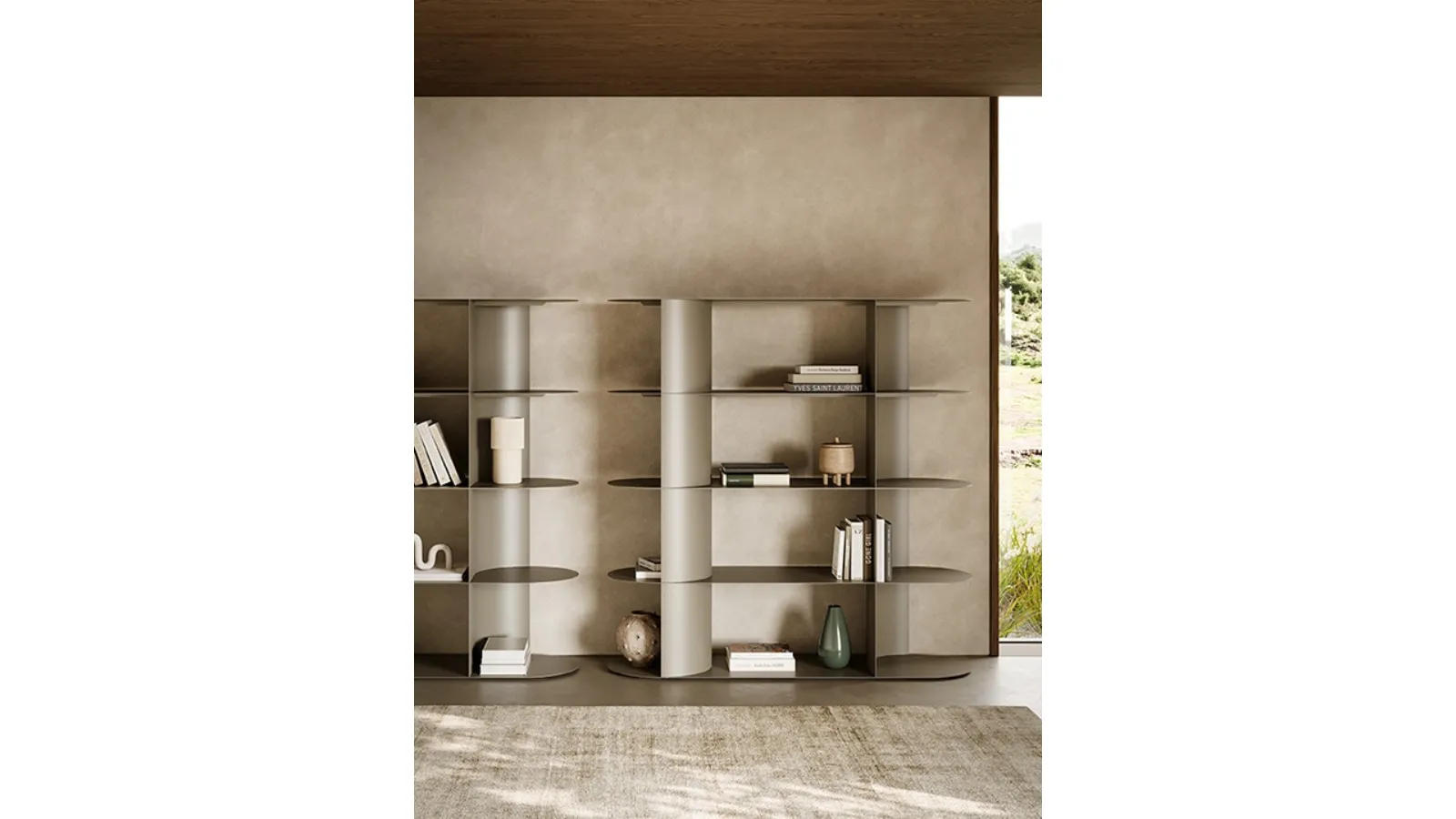 Zephir partition bookshelf by Ronda Design