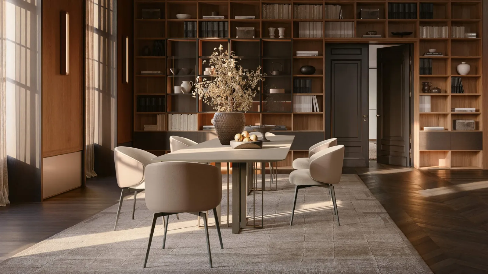 Bea fabric chair by Lema