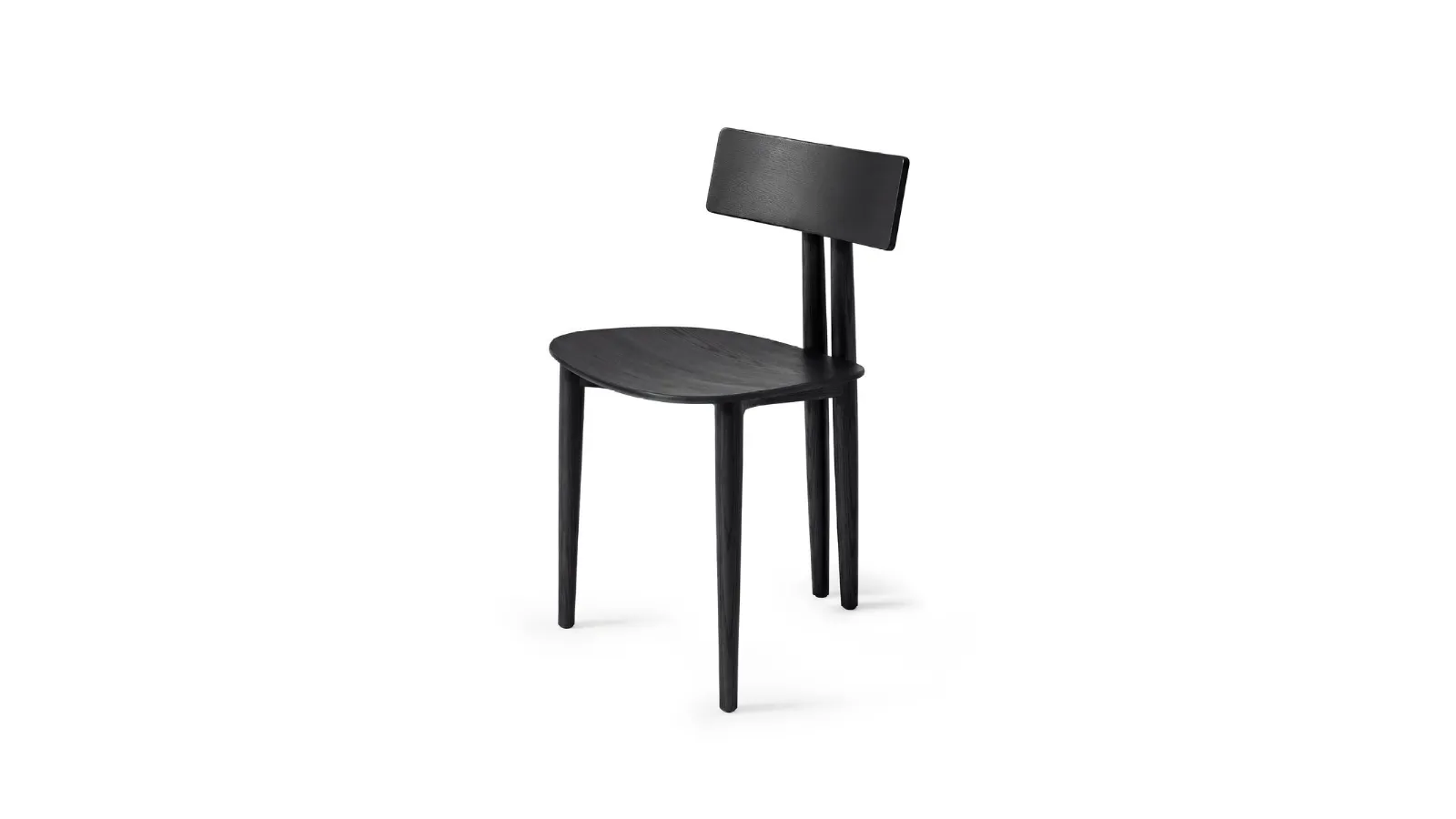 Binata solid ash wood chair by Zanotta