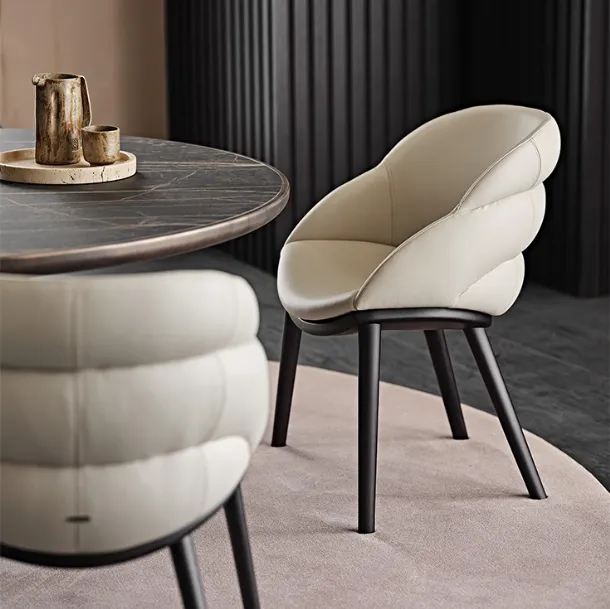 Upholstered chair covered in faux leather Camilla by Cattelan Italia