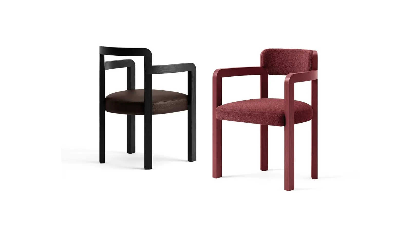 Campa Chair in lacquered wood and fabric by Zanotta