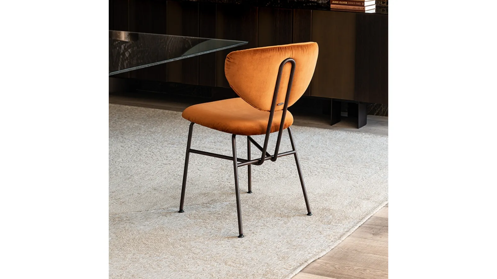 Chloe velvet chair by Cattelan Italia