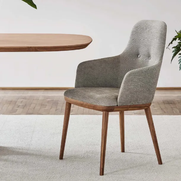 Connie fabric chair by Porada