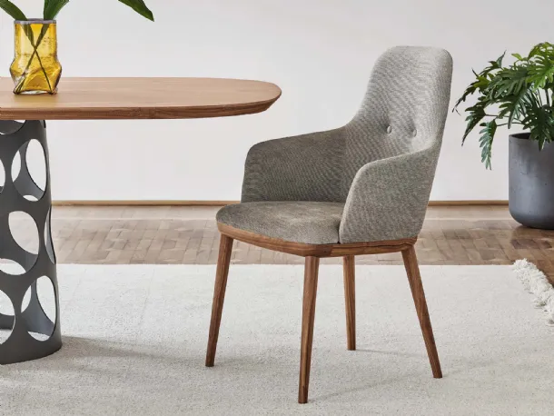 Connie fabric chair by Porada